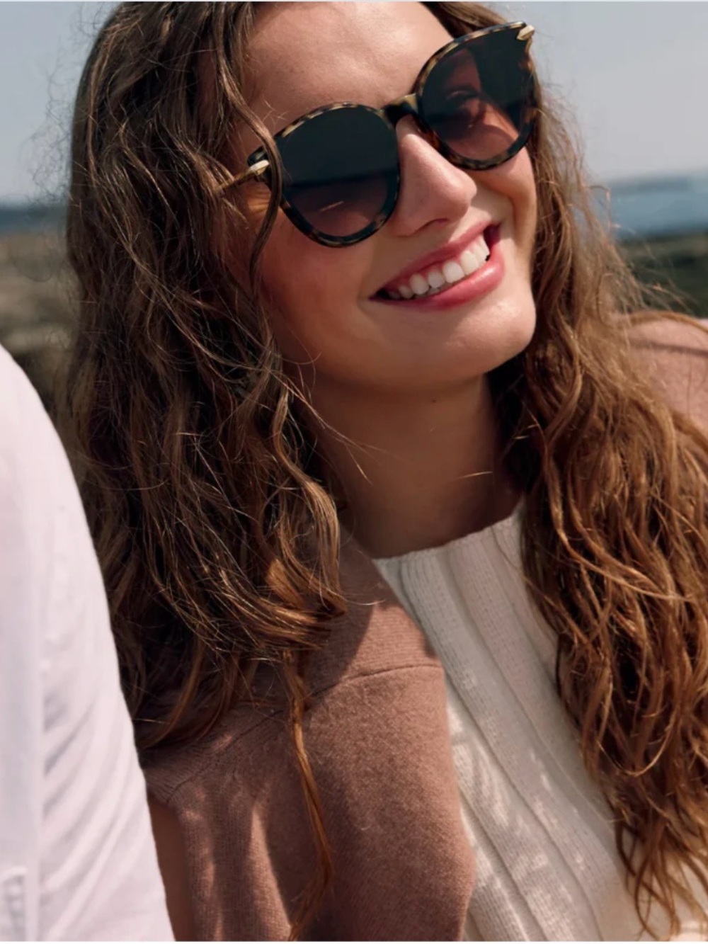 KREWE Colette Nylon Sunglasses with Gold Accents - Picture 8 of 10
